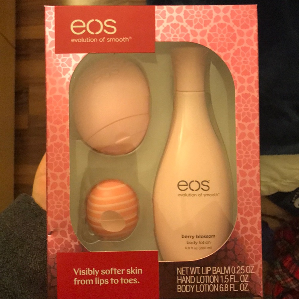 eos lip balm + lotion set